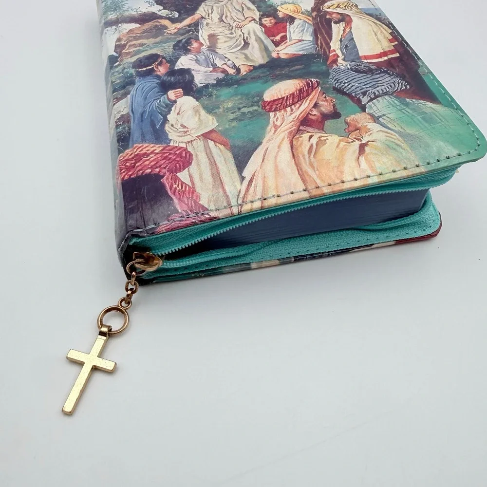 Vintage 1987 Thomas Nelson KJV Holy Bible Zippered Illustrated Charles McBarron